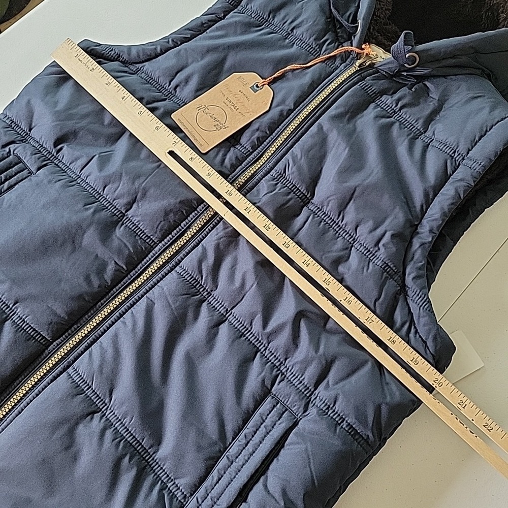 Weatherproof Sherpa Lined‎ Hooded Full Zip Puffer Vest Mens Small Transitional - Picture 6 of 10